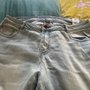 Peach Love California Light Blue Flare Jeans